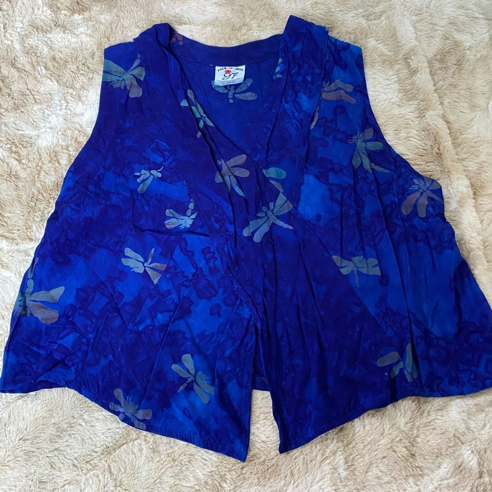 Young Fashion splice crop top